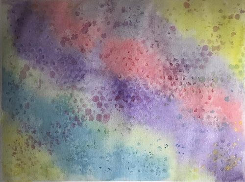 Brenda. The floral way wallpaper, watercolour.